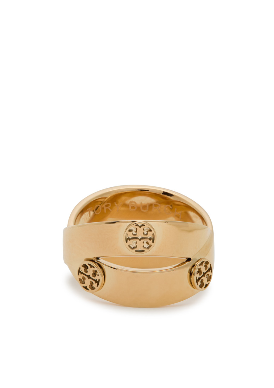 Tory Burch Icon Double Ring - Gold - 7 (N)