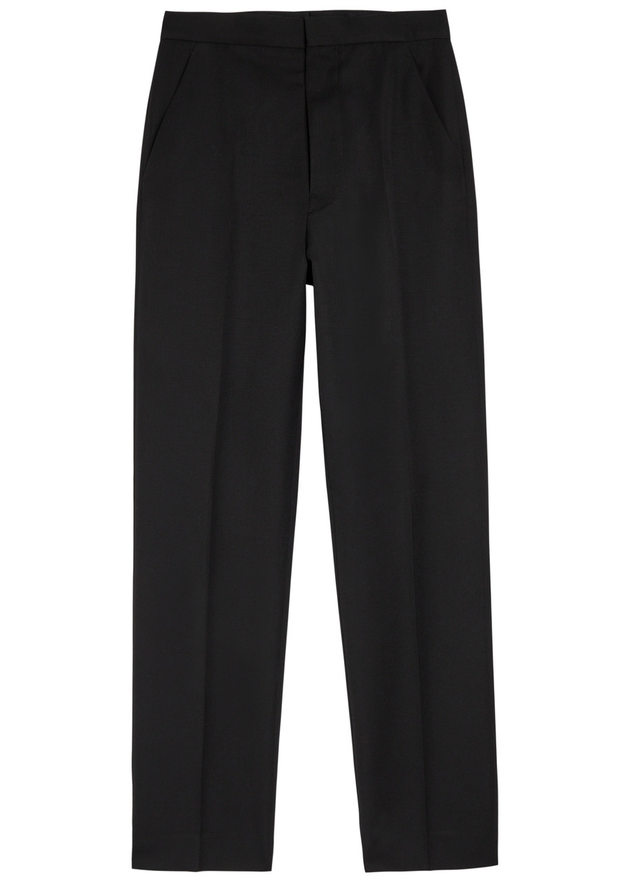 Maison Margiela Tapered-leg Wool Trousers - Black - 40 (UK8 / S)