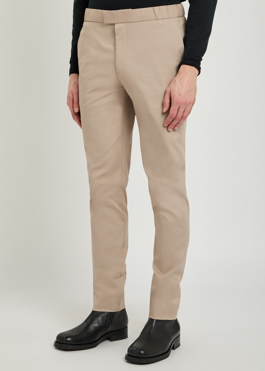  Lestrange 24 Hour Slim-leg Cotton-blend Trousers - Beige - Xxl 