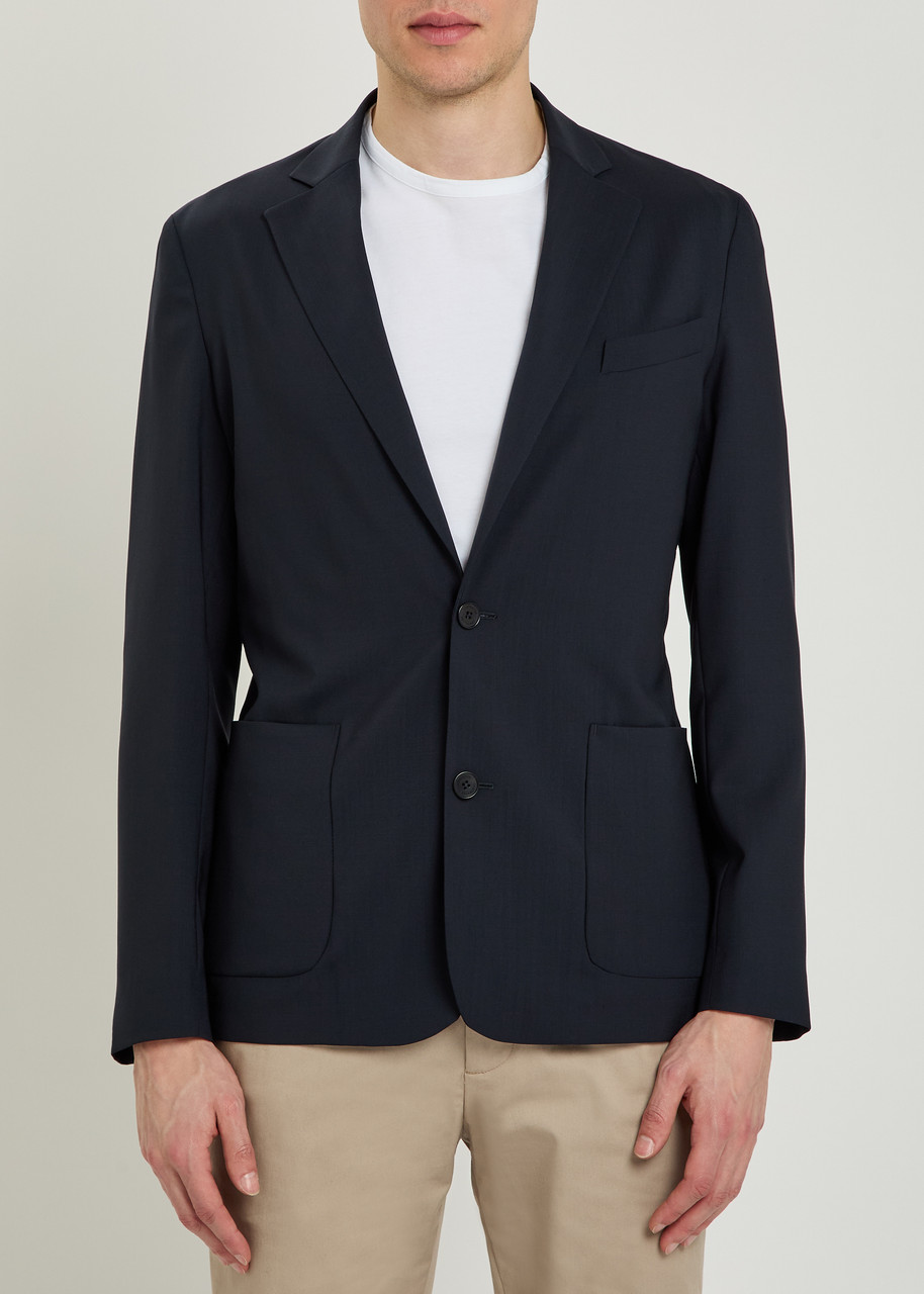  Lestrange Tropical Woven Blazer - Navy - L 