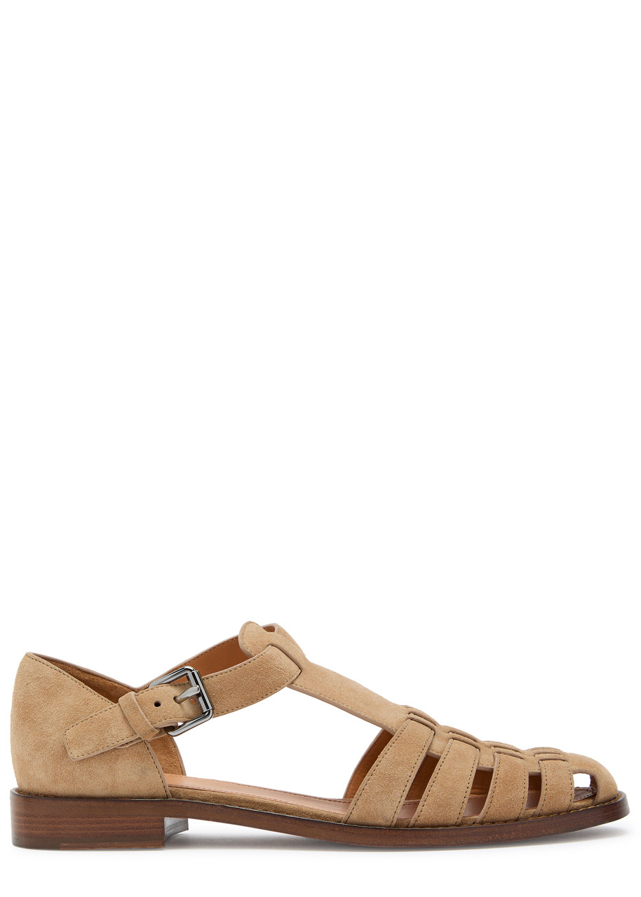 Church's Kelsey Woven Suede Sandals - Cream - 41 (IT41 / UK8)
