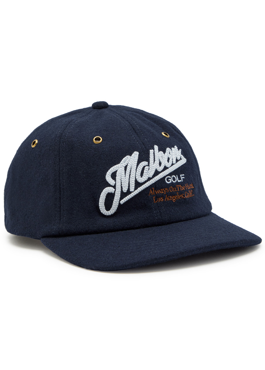 Malbon Maxwell Logo-embroidery Wool-blend cap - Navy - One Size