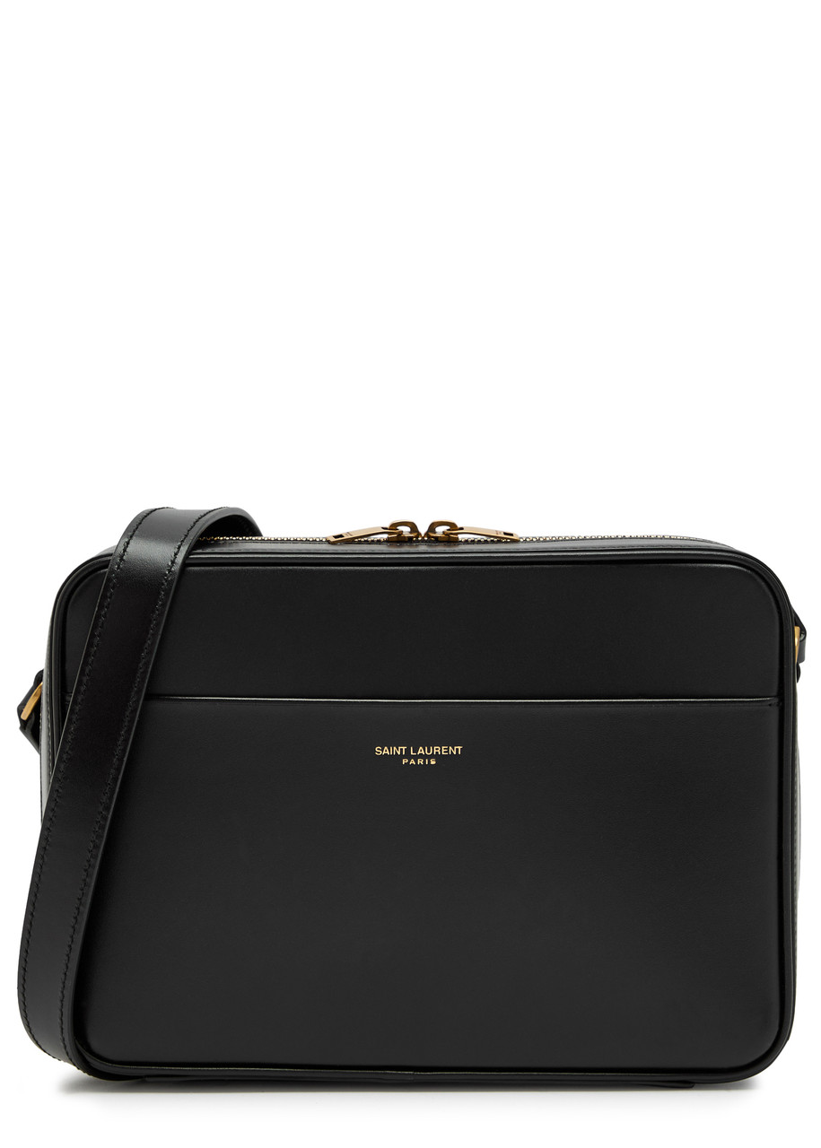 Saint Laurent Daily Cam Logo Leather Cross-body bag - Black - One Size