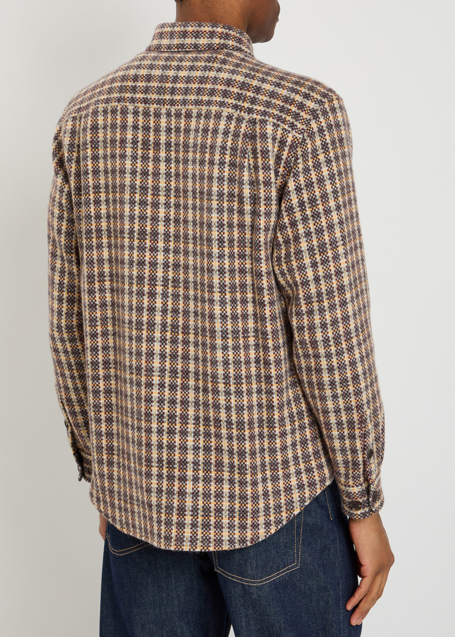  Vowels Checked Wool And Mohair-blend Overshirt - Multicoloured - 4 (xl) 