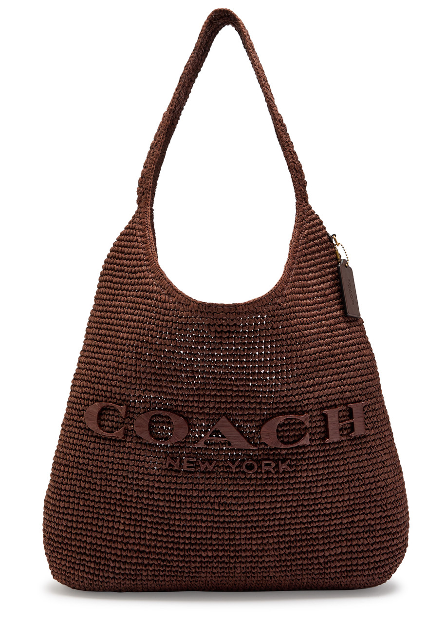 Coach Brooklyn 28 Raffia Shoulder bag - Brown - One Size