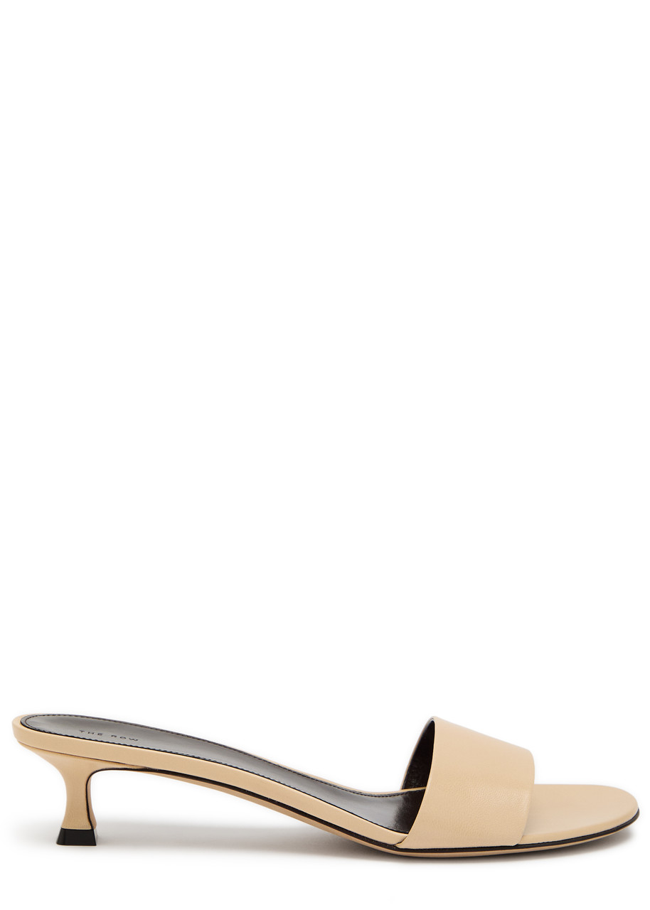 The Row Combo 40 Leather Sandals - Cream - 41 (IT41 / UK8)