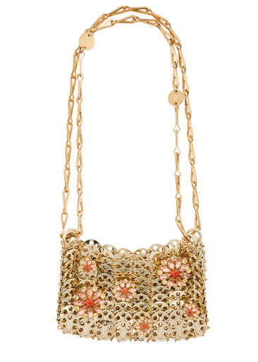 RABANNE 1969 Nano embellished metal disc shoulder bag | Harvey Nichols