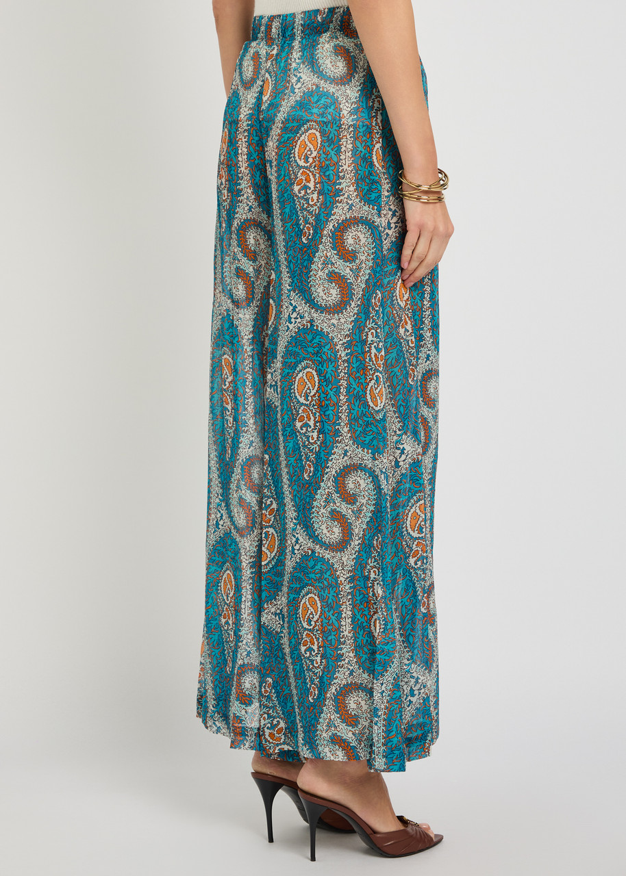  Etro Patterned Wide-leg Trousers - No Colour - L (uk14 / L) 