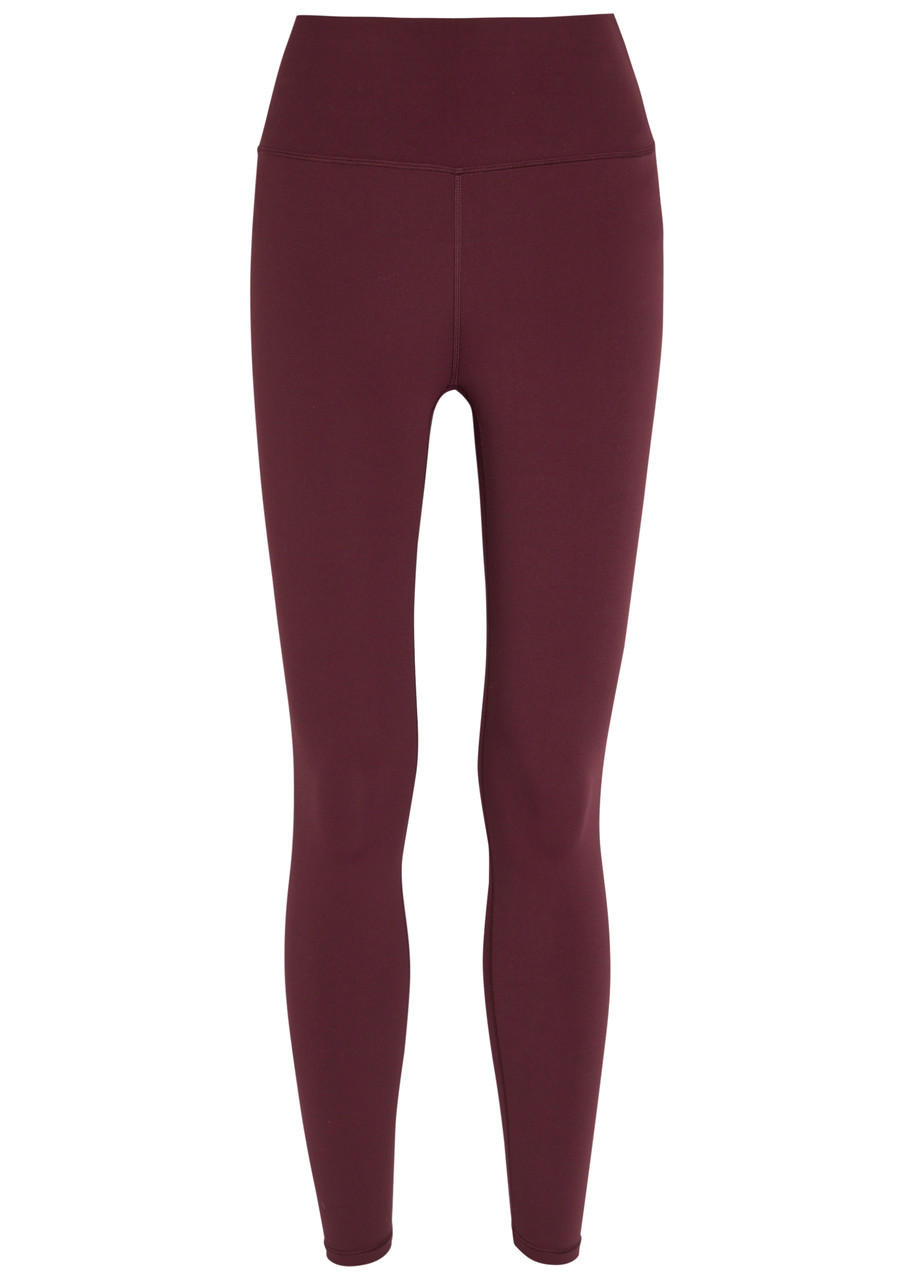 Vuori Allthefeels Stretch-jersey Leggings - Burgundy - M (UK12 / M)