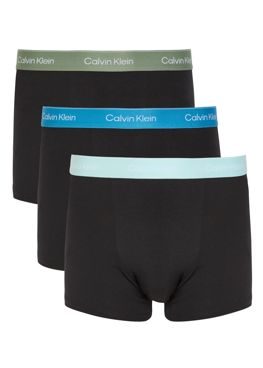 Calvin Klein Icon Stretch-cotton Trunks - set of Three - Black - XL