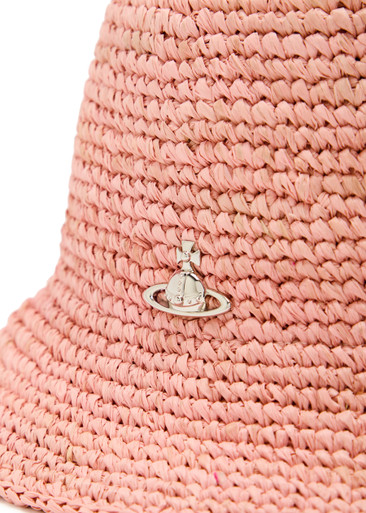 VIVIENNE WESTWOOD Orb raffia bucket hat | Harvey Nichols