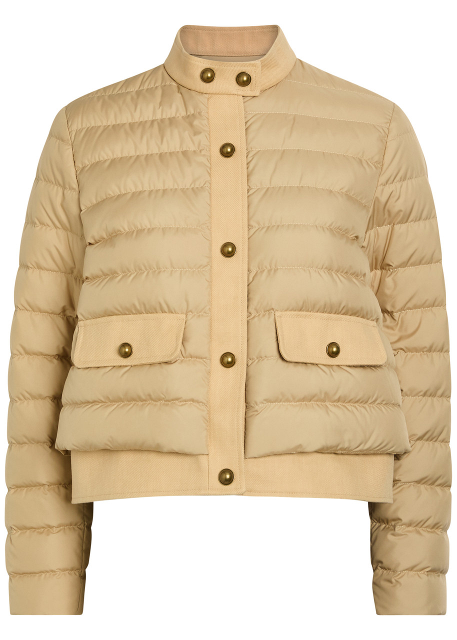 Moncler Juju Padded Shell Jacket - Beige - 4 (UK 16 / XL)