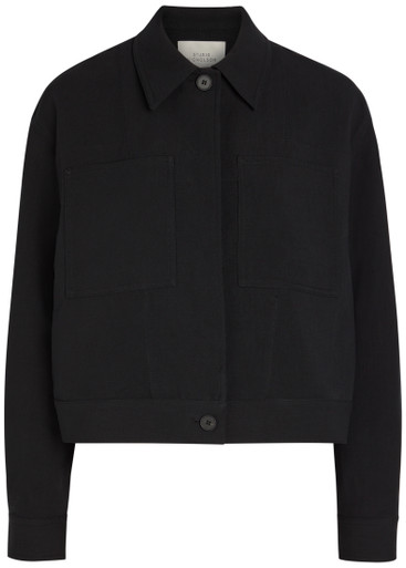 STUDIO NICHOLSON Casual cotton and linen-blend jacket | Harvey Nichols