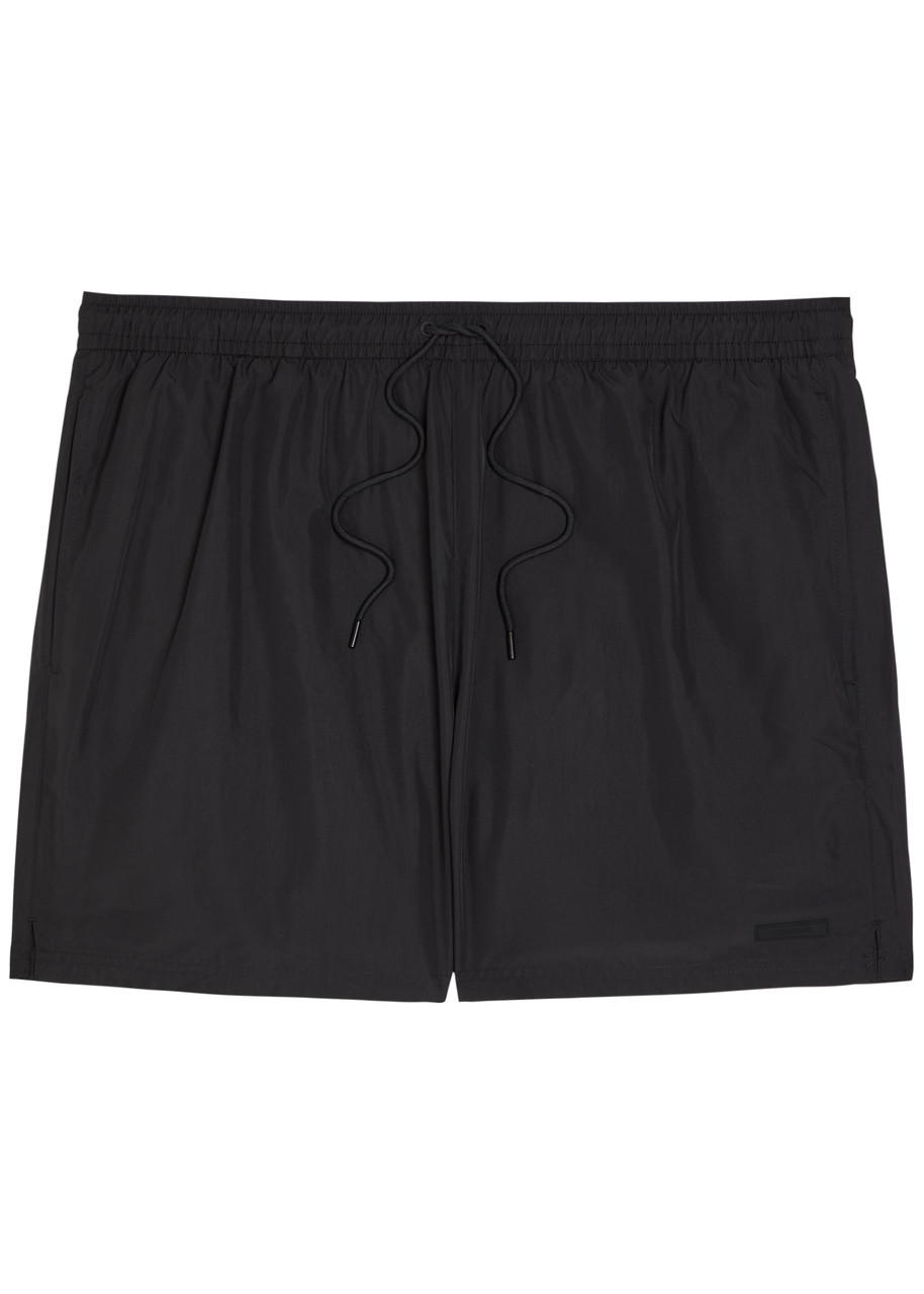 Calvin Klein Logo-appliquéd Shell Swim Shorts - Black - S