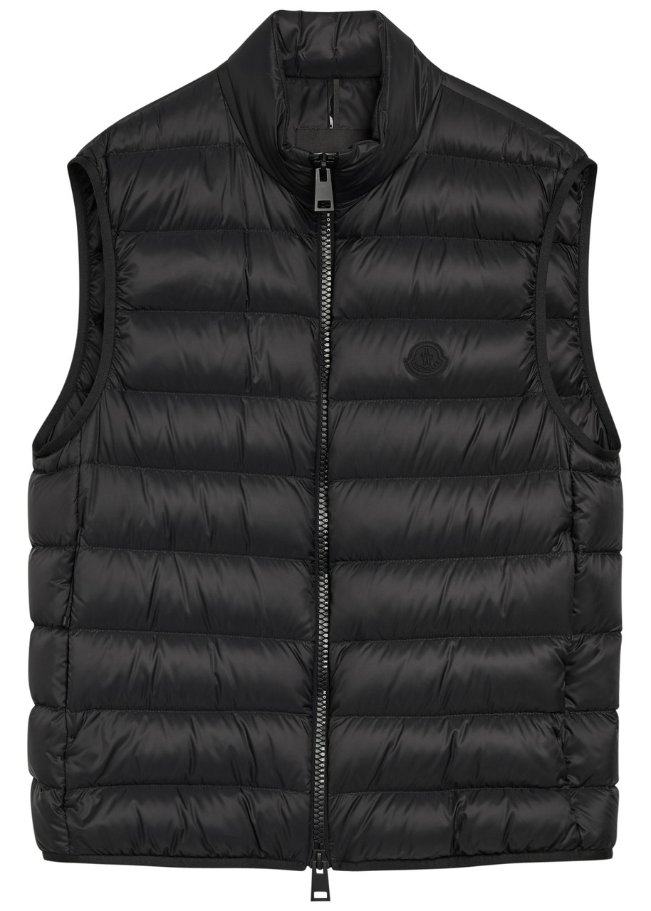 Moncler Quilted Logo-appliquéd Shell Gilet - Black - 4 (UK42 / XL)
