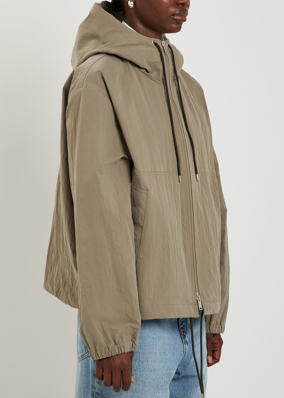  Studio Nicholson Hooded Nylon Jacket - Dark Grey - 12 (uk12 / M) 