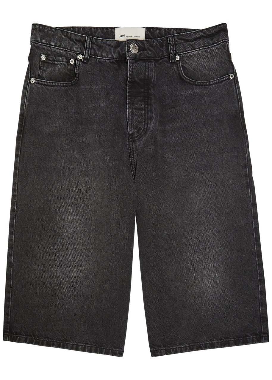 Ami Paris Denim Shorts - Black - 36 (IT46/ S)