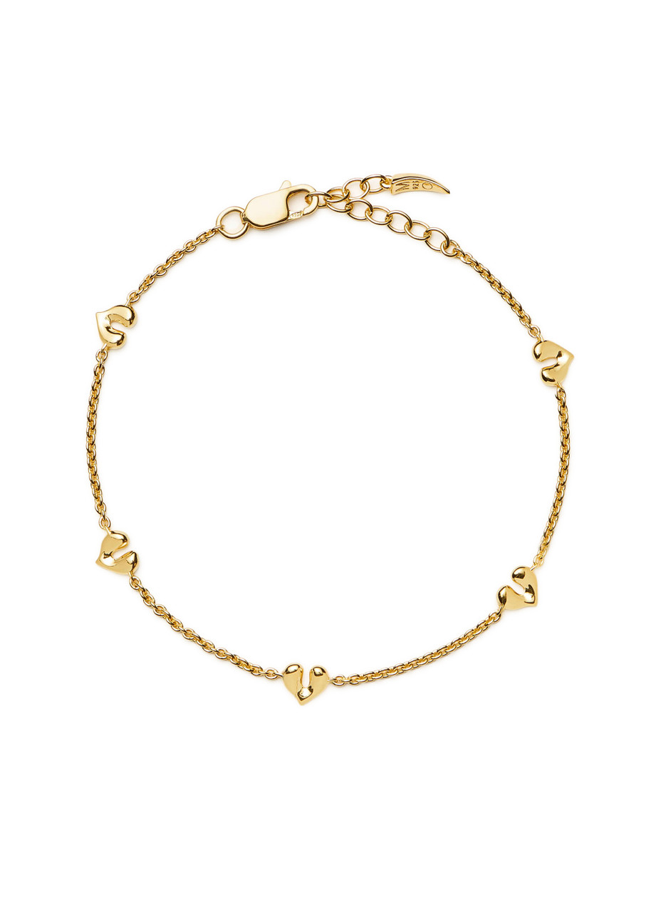 Missoma Molten Heart 18k Gold Vermeil Charm Bracelet - M