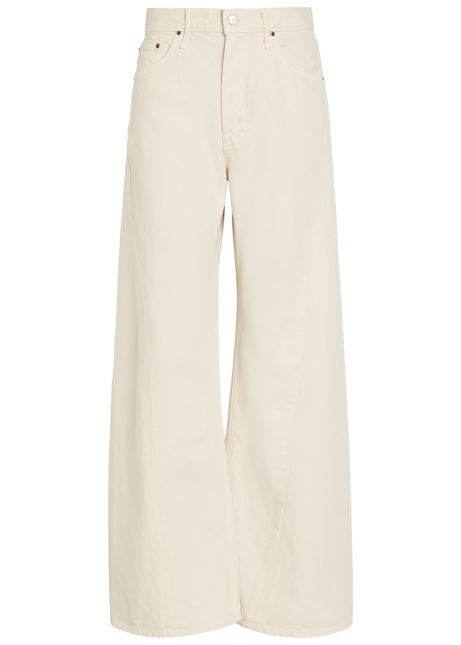 Mother The Lemon Twist Wide-leg Jeans - White - 31 (W31 / UK14 / L)