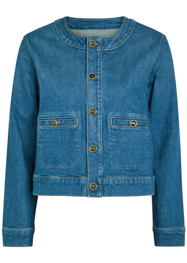 MOTHER The Stashed Picky stretch-denim jacket | Harvey Nichols