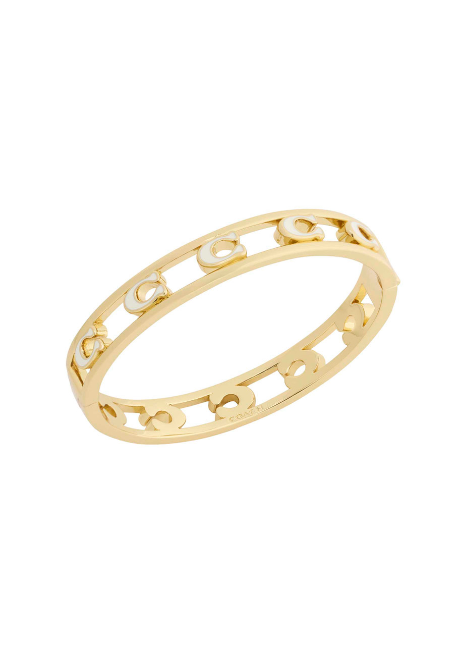  Coach Logo-embellished Bangle - Gold - One Size 