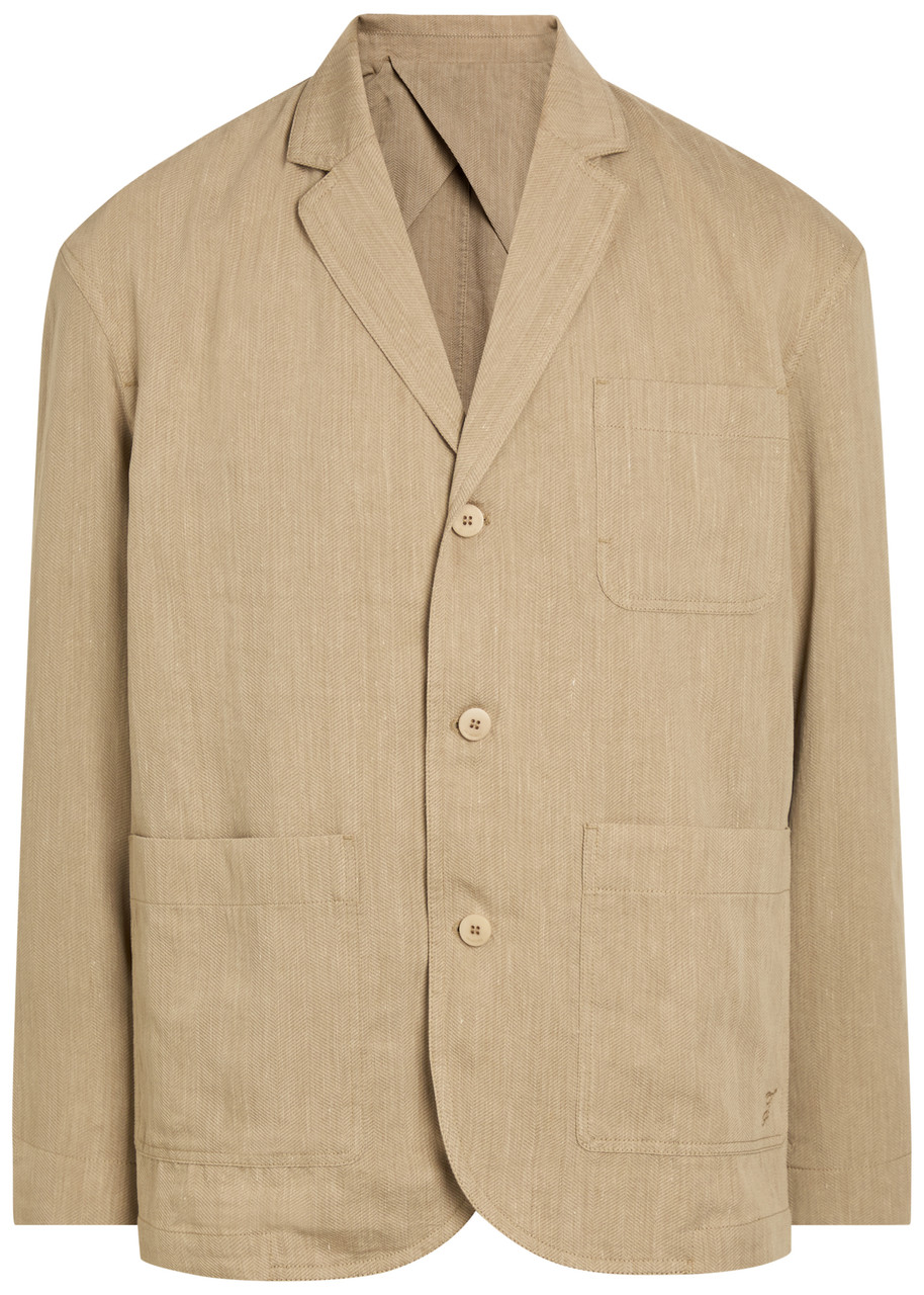 Jacquemus La Veste Pastro Striped Linen Jacket - Beige - 46 (IT46 / S)