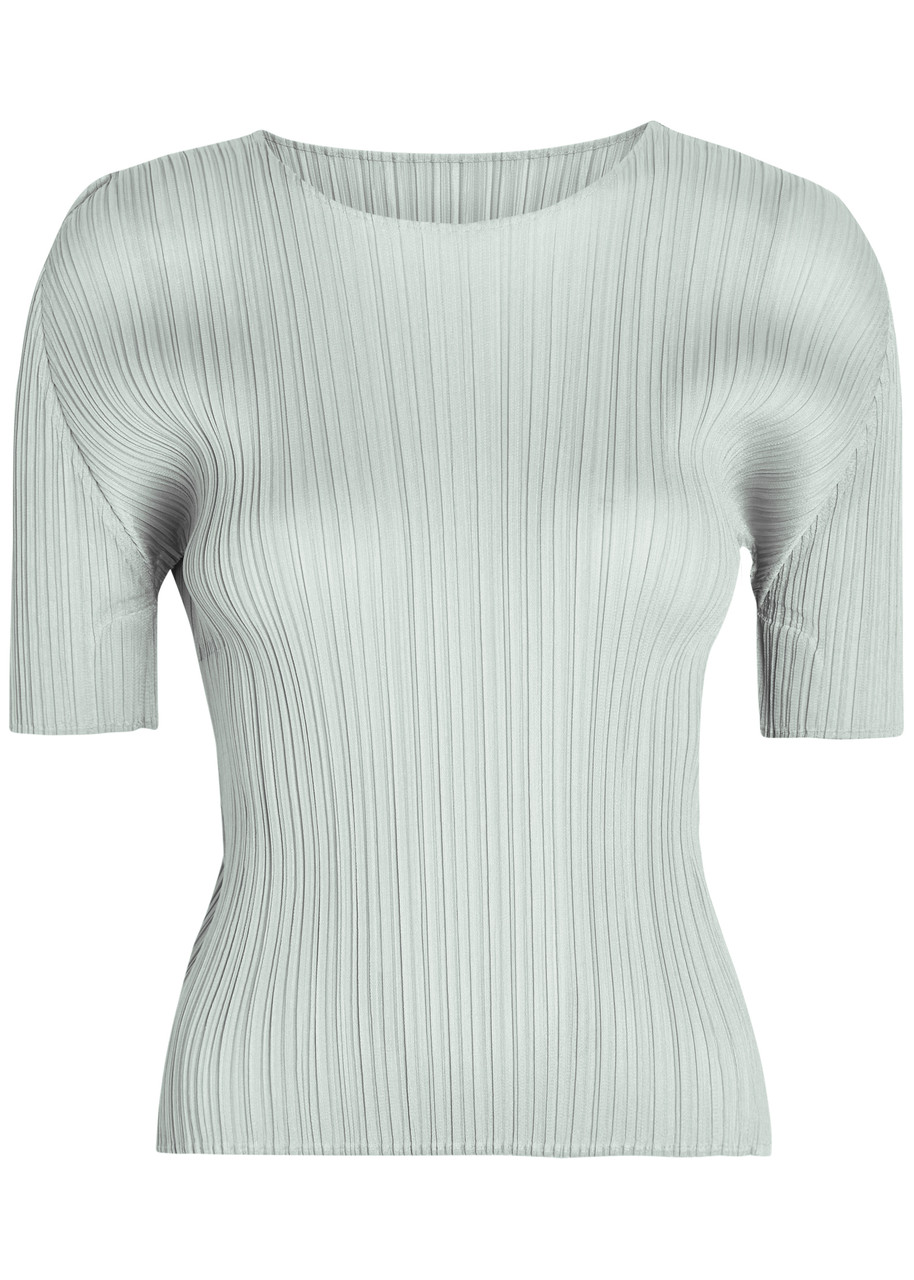 Pleats Please Issey Miyake Pleated top - Light Grey - 5