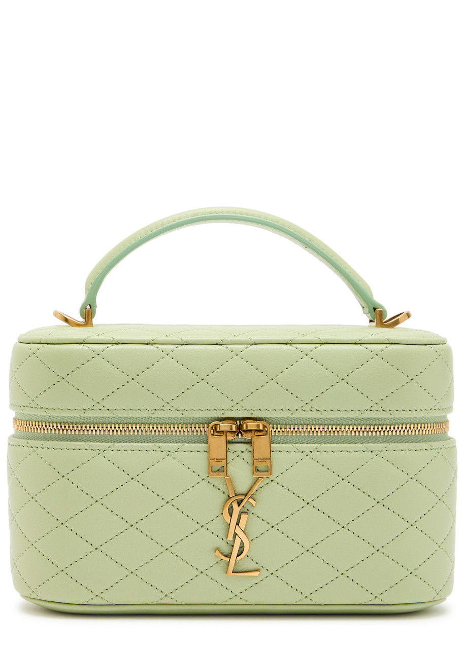 Saint Laurent Gaby Mini Quilted Leather top Handle bag - Green - One Size