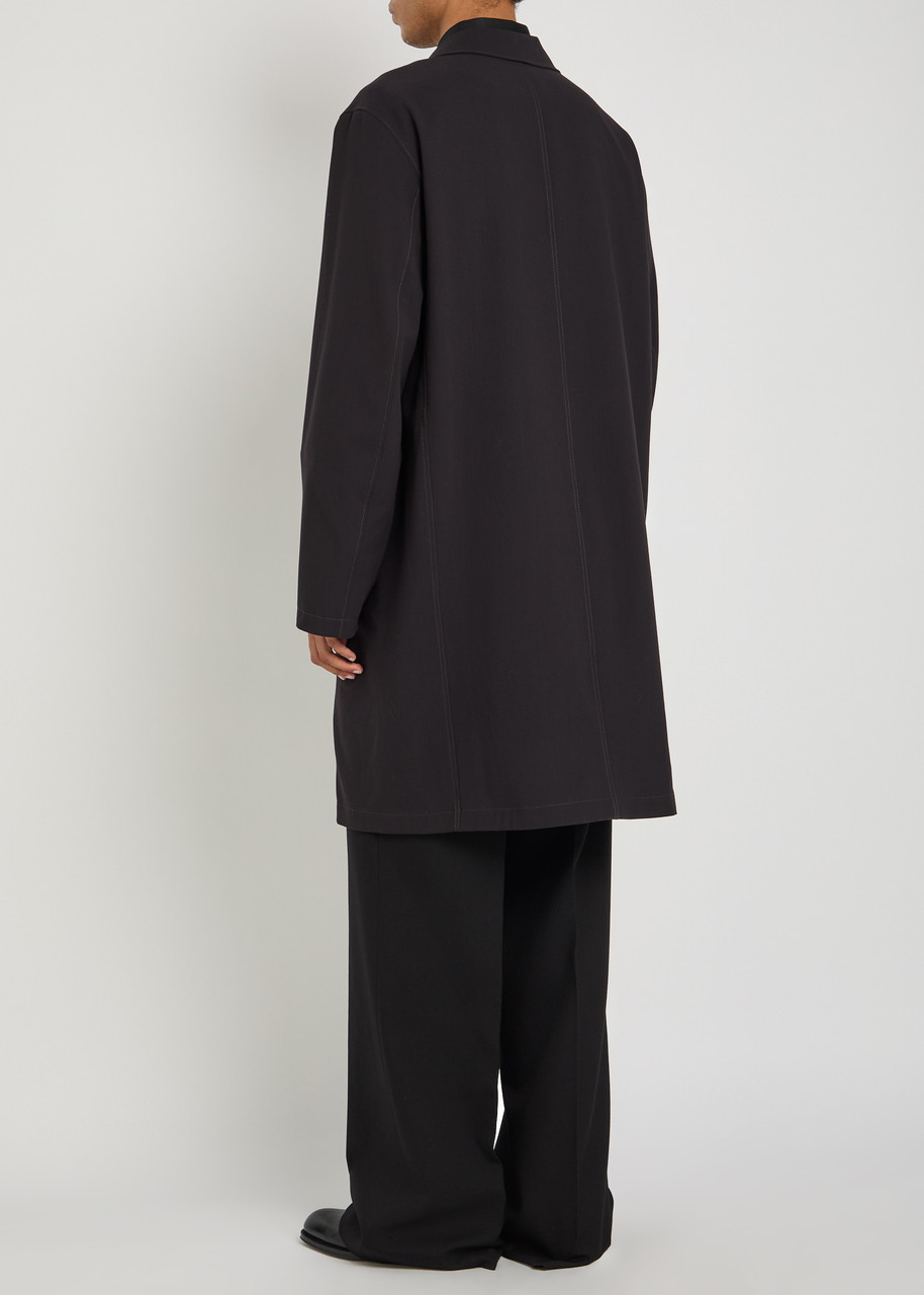  Lemaire Wool Coat - Black - 48 (it48 / M) 
