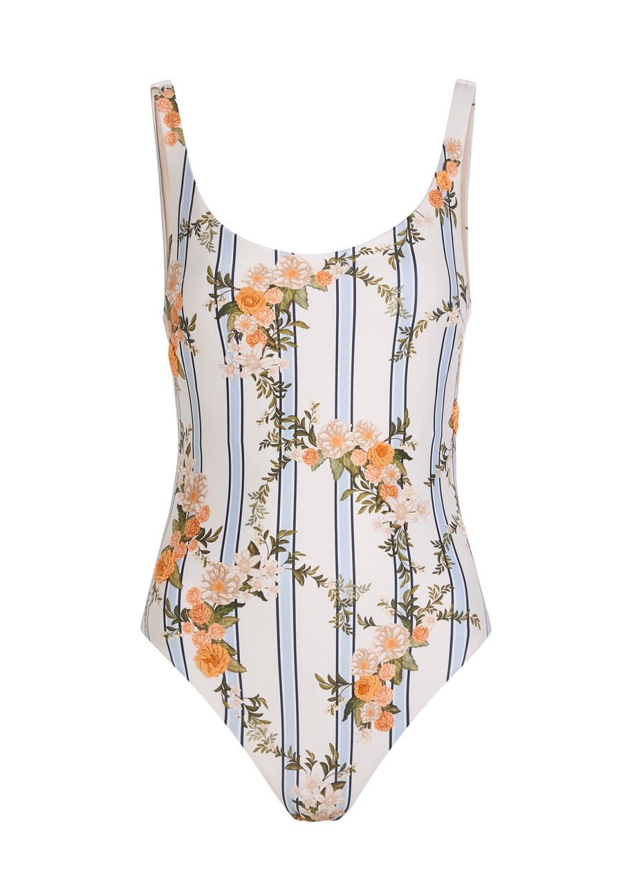 Agua BY Agua Bendita Gema Floral-print Swimsuit - Multicoloured - S (UK8)