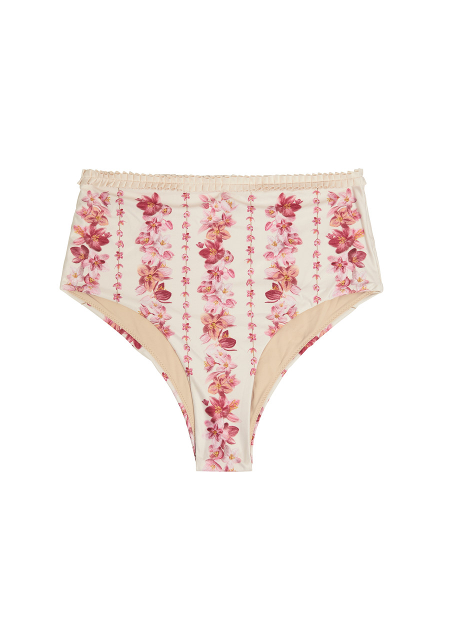 Agua BY Agua Bendita Nopal Floral-print Bikini Briefs – Multicoloured – M (UK10)