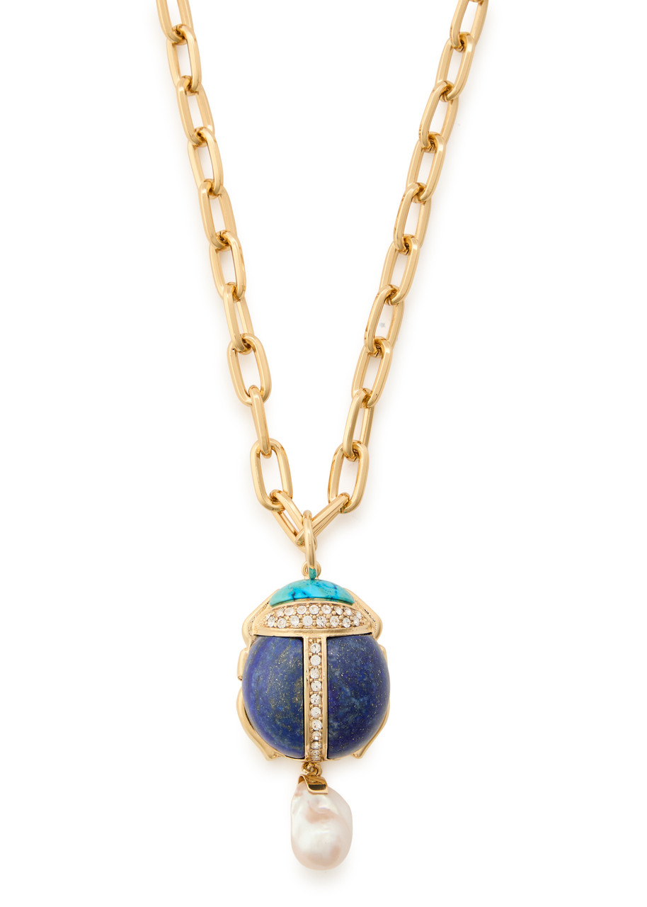 LA Double J Talismania 24kt Gold-plated Necklace - One Size
