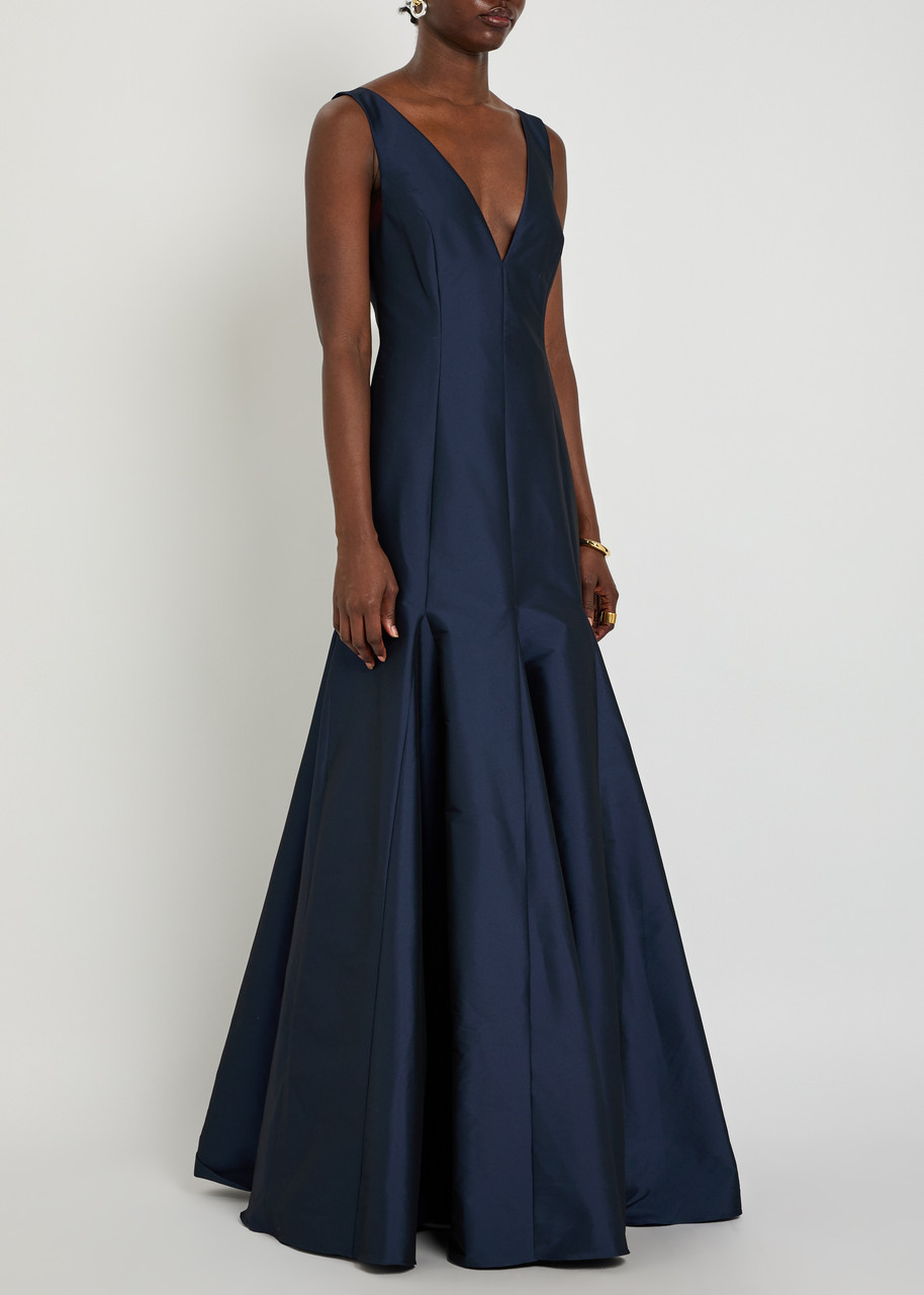 Bernadette Aurelia Taffeta Gown – Navy – 34 (UK6 / XS)