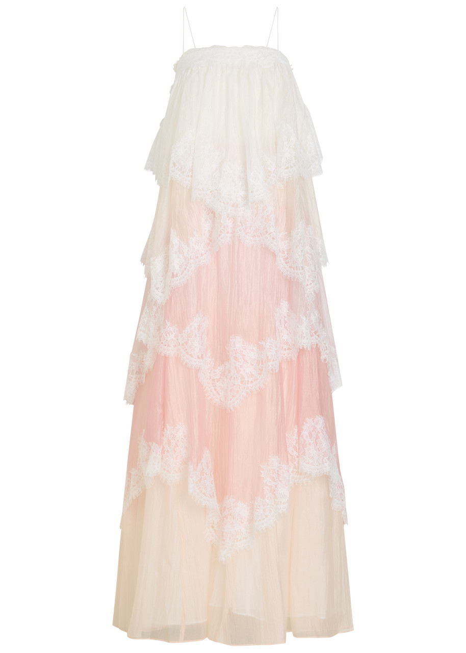 Aje Ophelia Tiered Chiffon Gown - Multicoloured - 6 (UK6 / XS)