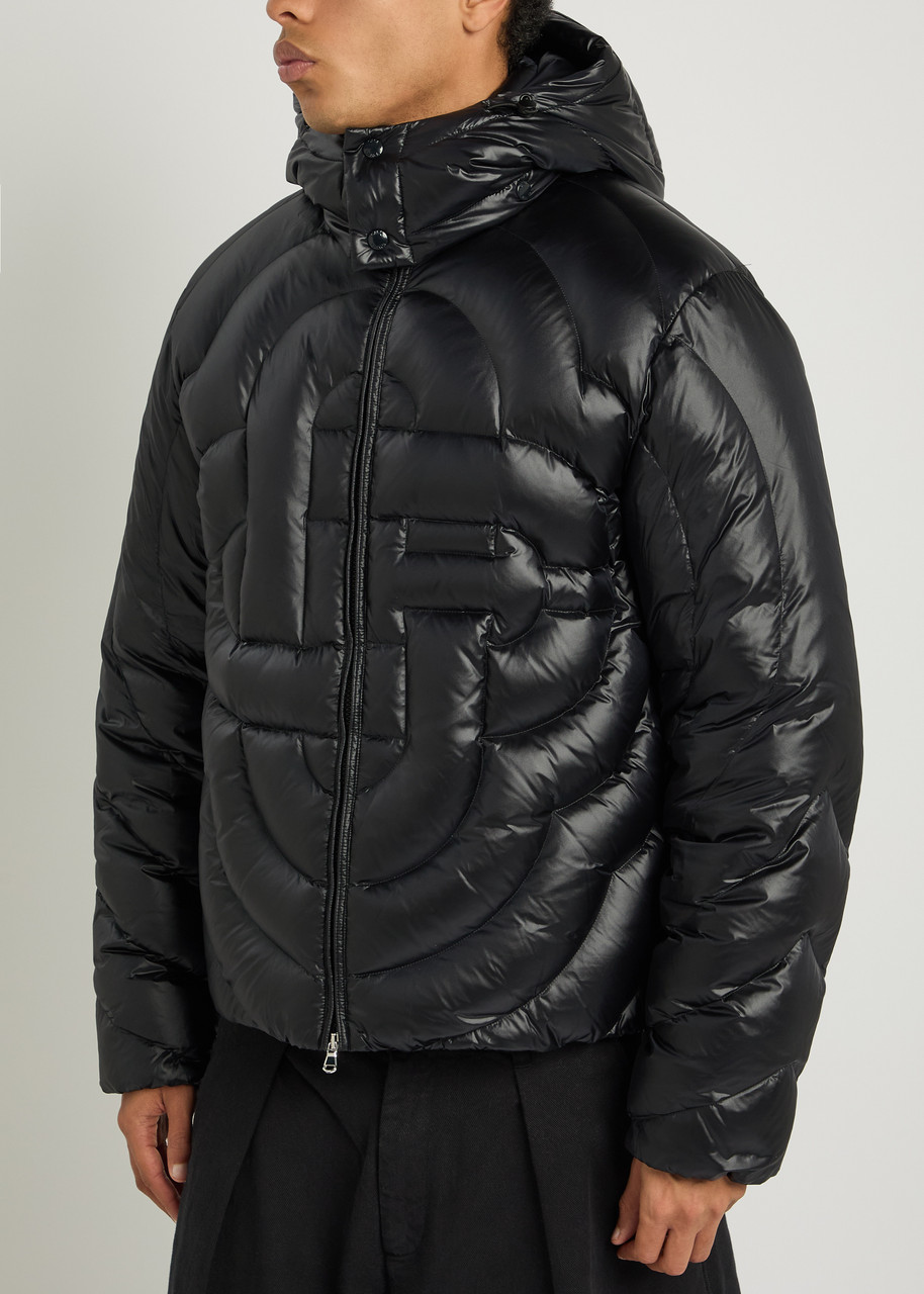  Casablanca Monogram Quilted Shell Jacket - Black - M 