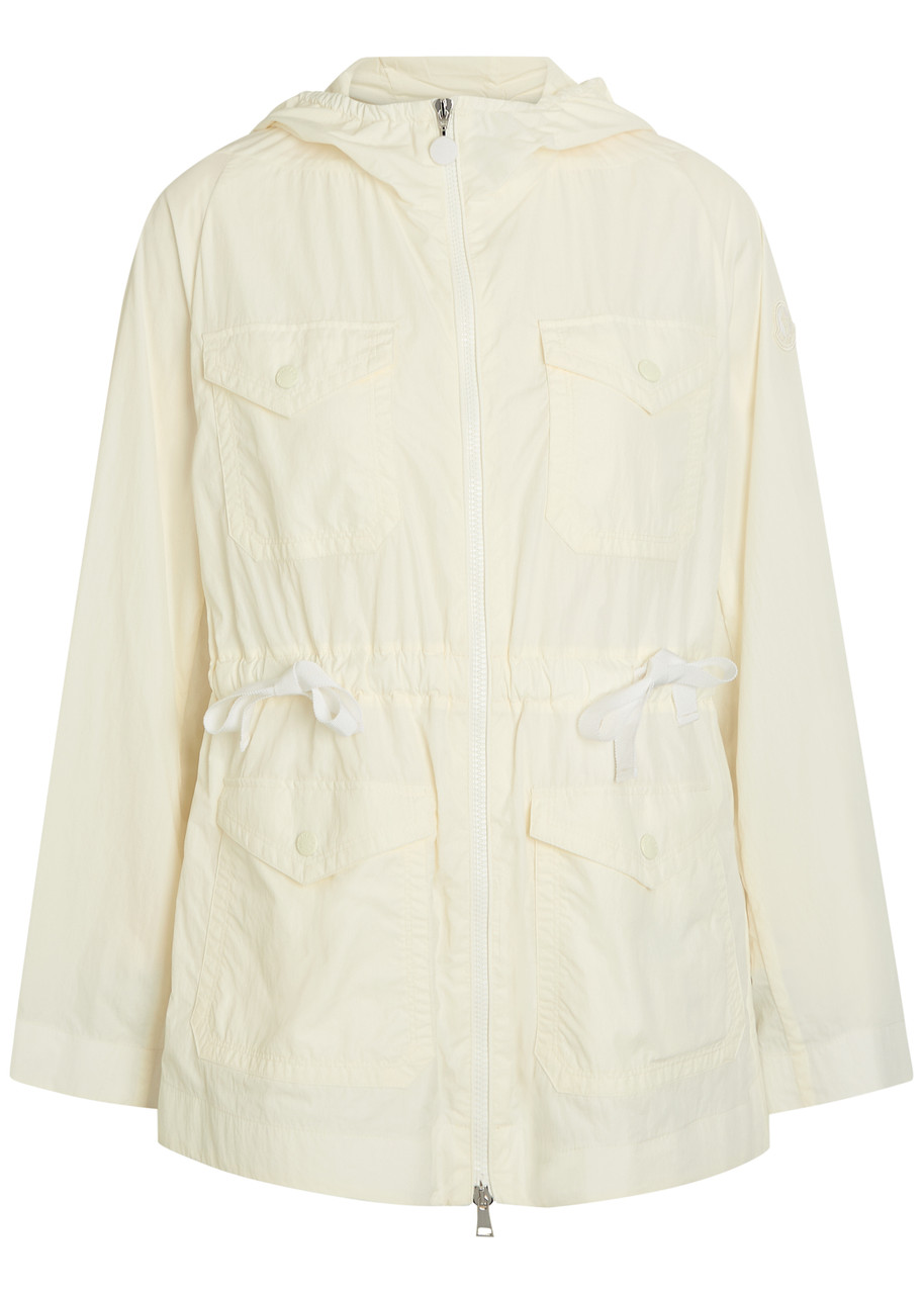 Moncler Paletuvier Hooded Nylon Jacket - Cream - 0 (UK 8 / S)