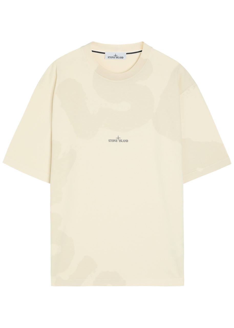 Stone Island Logo-print Cotton T-shirt – Ivory – M