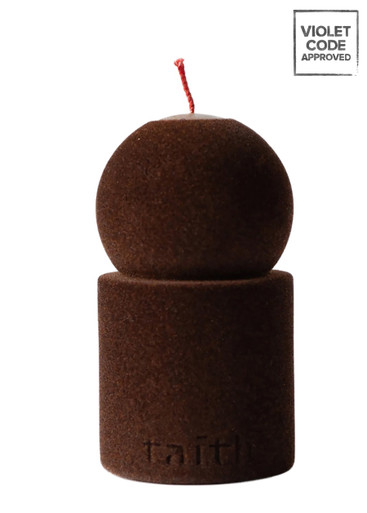 Taith Lulu Velvet Brown Candle 375g