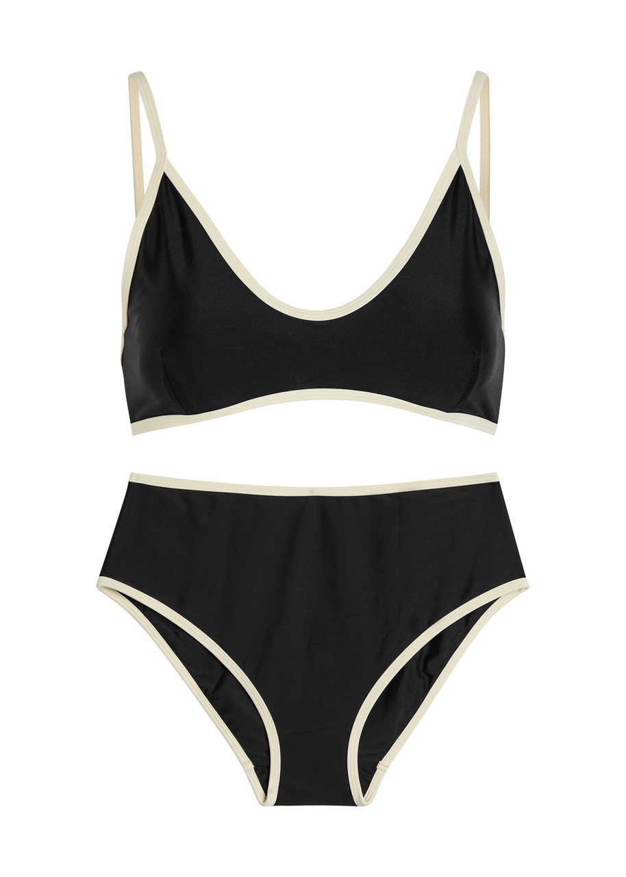 Solaqua High-waist Bikini Briefs - Black - 3 (UK12 / M)