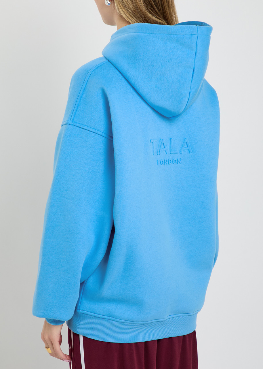  Tala Logo-embossed Cotton-blend Sweatshirt - Blue - M (uk12 / M) 