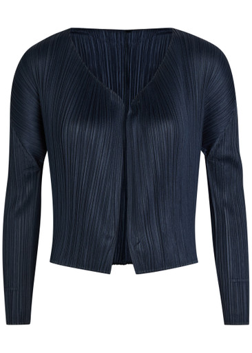 PLEATS PLEASE ISSEY MIYAKE Pleated woven cardigan | Harvey Nichols