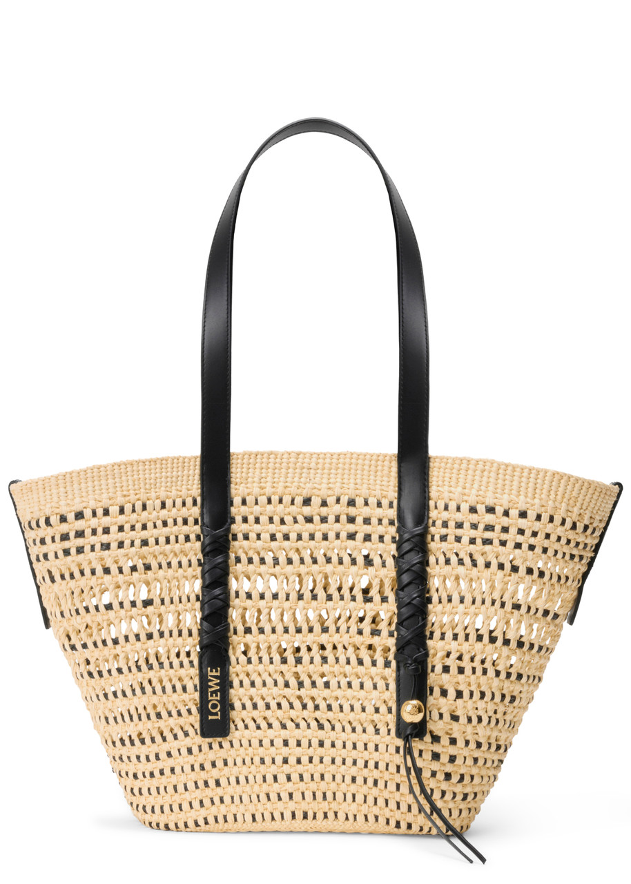 Loewe X Paula's Ibiza Medium Braided Raffia bag - Natural - One Size