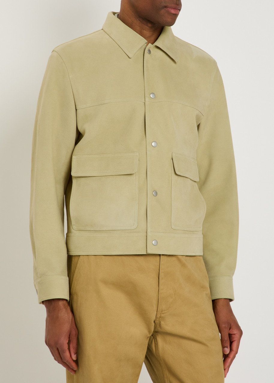  Frame Suede Jacket - Light Green - S 