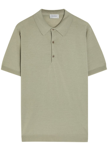 JOHN SMEDLEY Macloud merino wool polo shirt | Harvey Nichols
