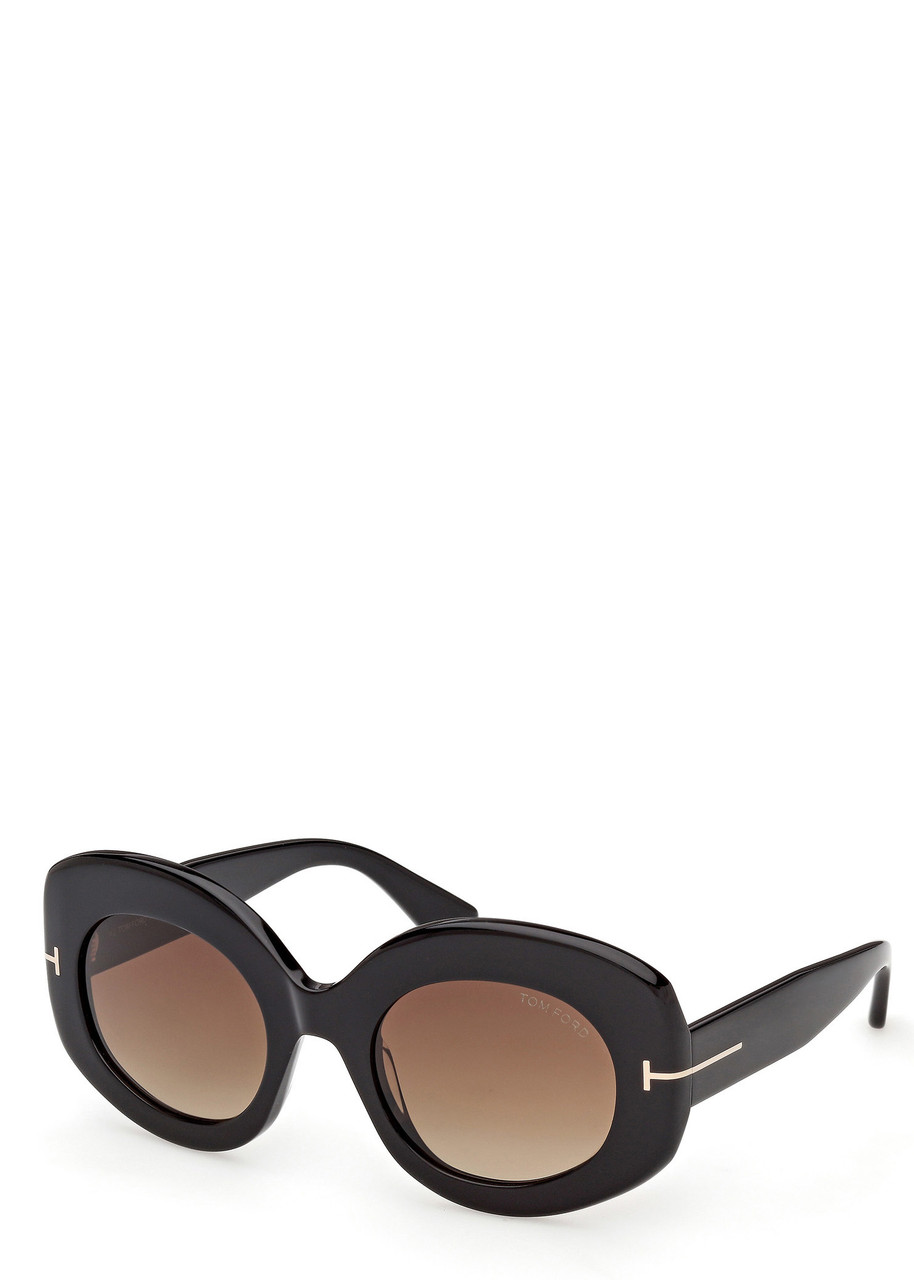 Tom Ford Claudette Round-frame Sunglasses - Black - One Size