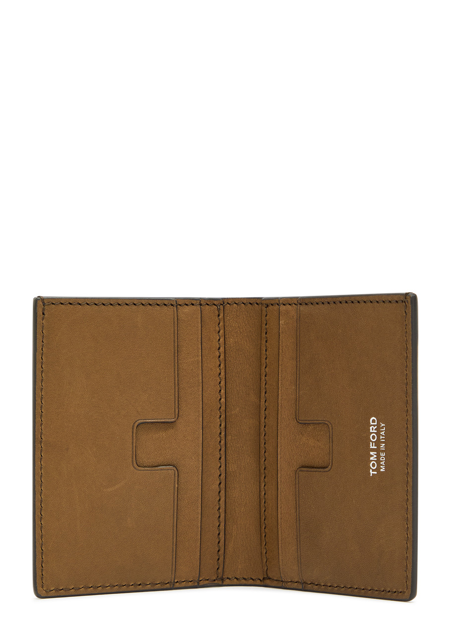  Tom Ford Nubuck Card Holder - Brown - One Size 