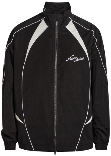 ACNE STUDIOS Tech logo-embroidery poplin jacket | Harvey Nichols