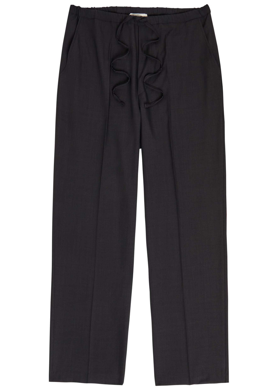 Second / Layer Second Layer Primo Baggy Woven Trousers In Black