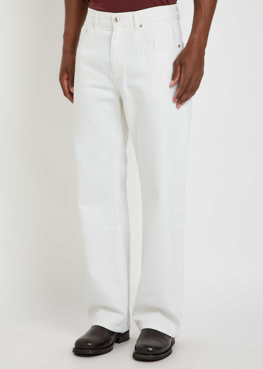 Second Layer Big Papi Relaxed Straight-leg Jeans - White - 46 (it46 / S) 