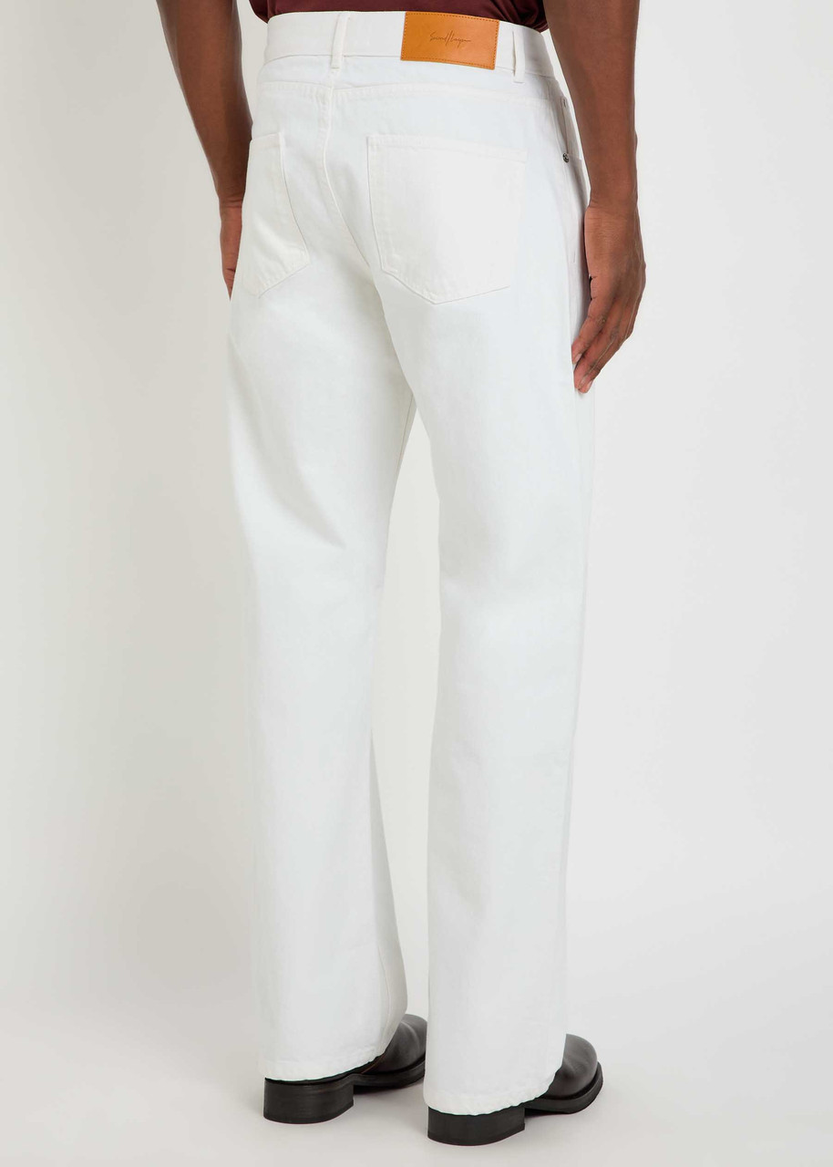  Second Layer Big Papi Relaxed Straight-leg Jeans - White - 46 (it46 / S) 